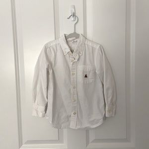 Boy’s white button-down dress shirt